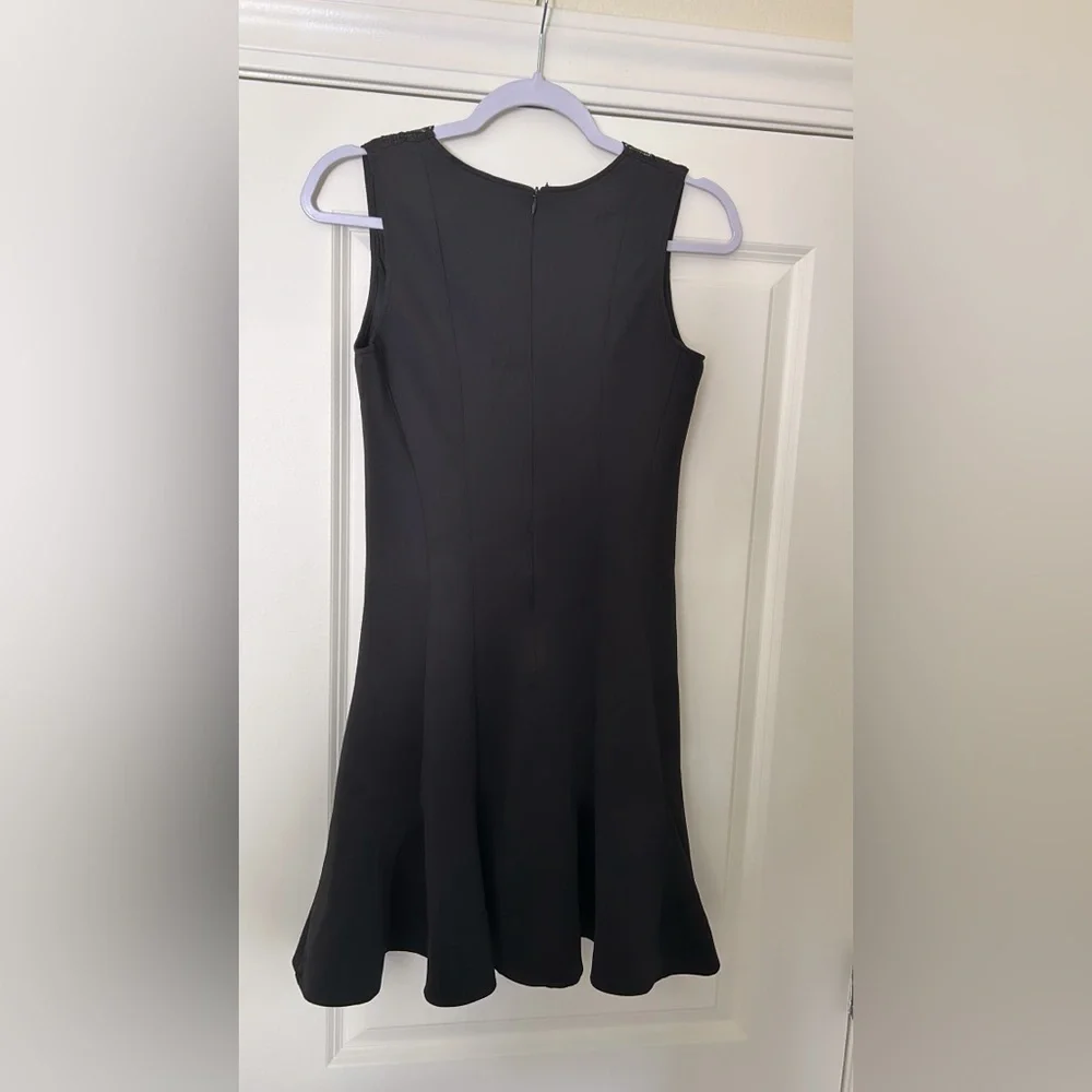 Aqua Black Lace Detail Dress Size M - Picture 4 of 10